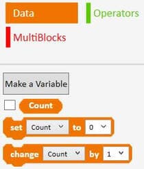 Creating a variable called Count