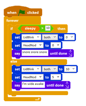 Code putting Picoh to sleep when sleepy is greater than 10