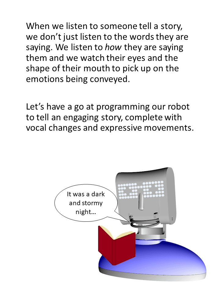 Digital Tales: Ohbot App walkthrough, page 2 of 9