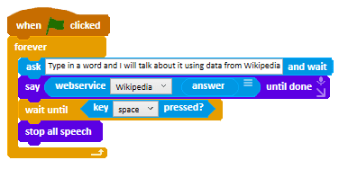 The Webquery blocks