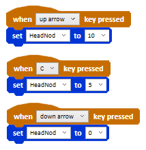 The Set Position blocks