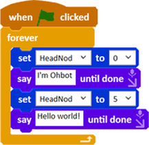 Ohbot App