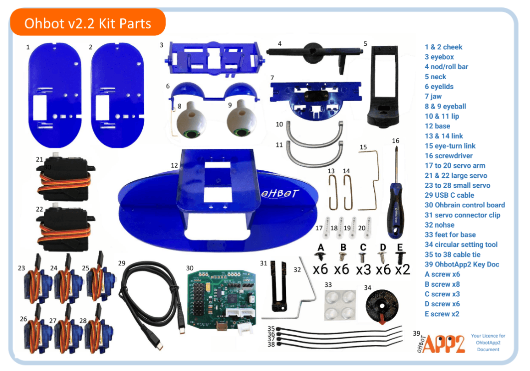 Ohbot v2.2 Kit