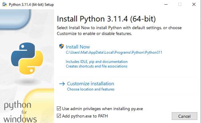 Image 1 for Setup for Windows