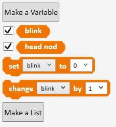 Code counting blinks