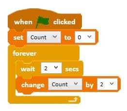 Code counting in twos