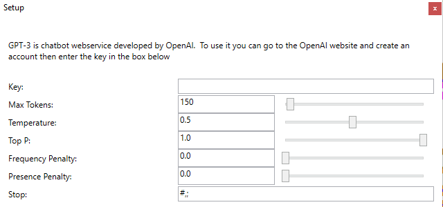 API Key setup